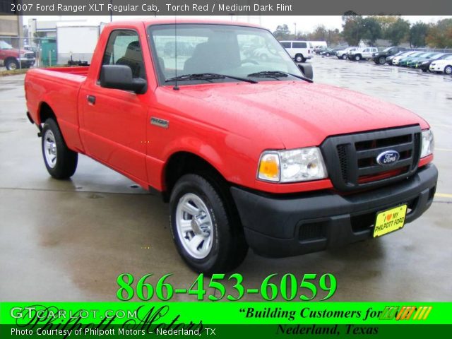 2007 Ford Ranger XLT Regular Cab in Torch Red