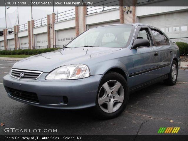 2000 Honda Civic LX Sedan in Iced Teal Pearl