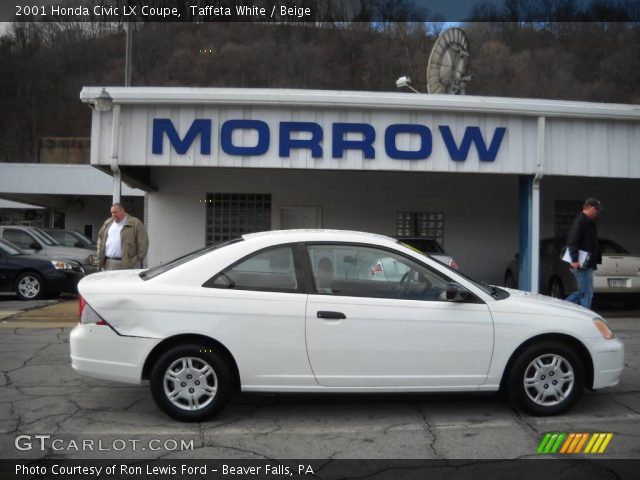 2001 Honda Civic LX Coupe in Taffeta White