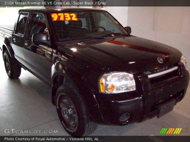 2004 Nissan Frontier XE V6 Crew Cab in Super Black