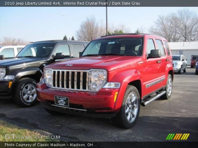 2010 Jeep Liberty Limited 4x4 in Inferno Red Crystal Pearl