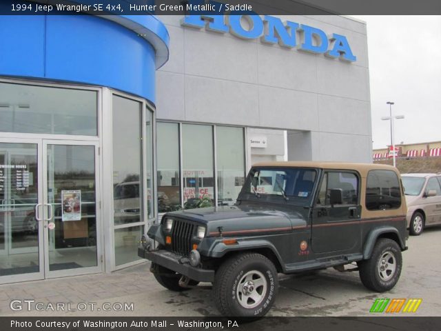 1994 Jeep Wrangler SE 4x4 in Hunter Green Metallic