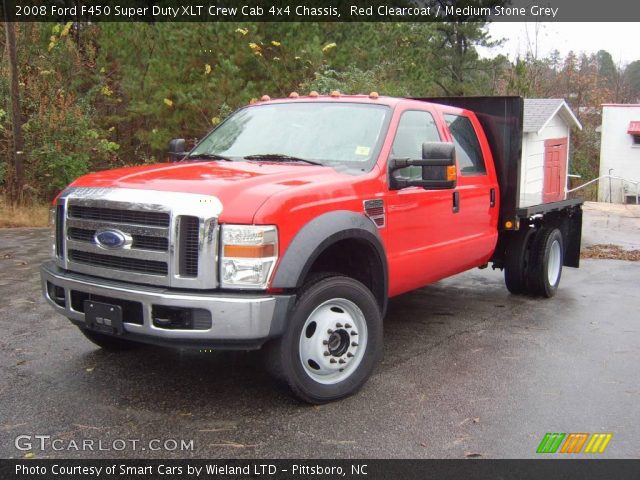 2008 Ford F450 Super Duty XLT Crew Cab 4x4 Chassis in Red Clearcoat