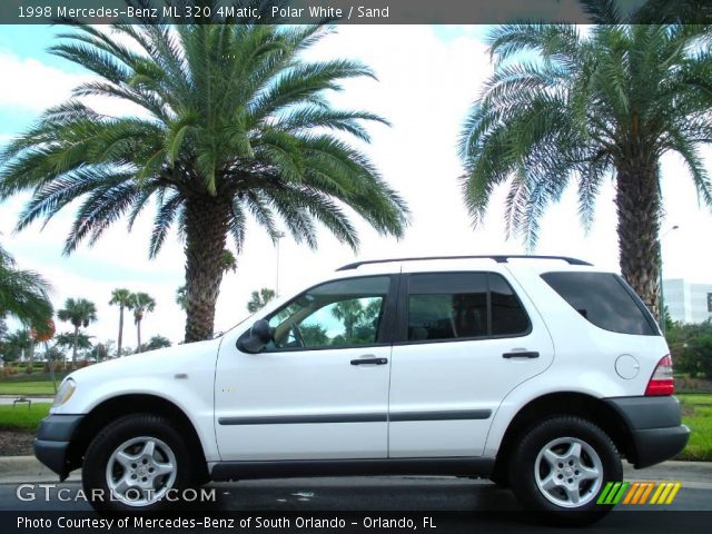 1998 Mercedes-Benz ML 320 4Matic in Polar White