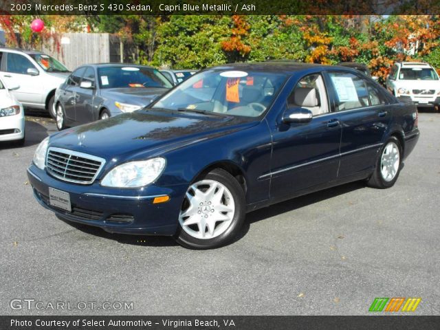 2003 Mercedes-Benz S 430 Sedan in Capri Blue Metallic