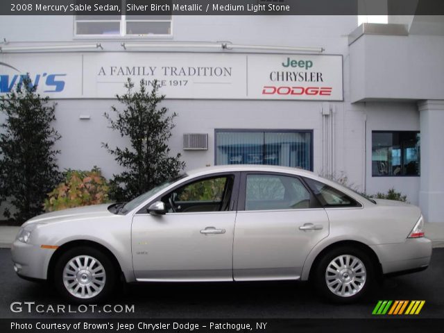 2008 Mercury Sable Sedan in Silver Birch Metallic