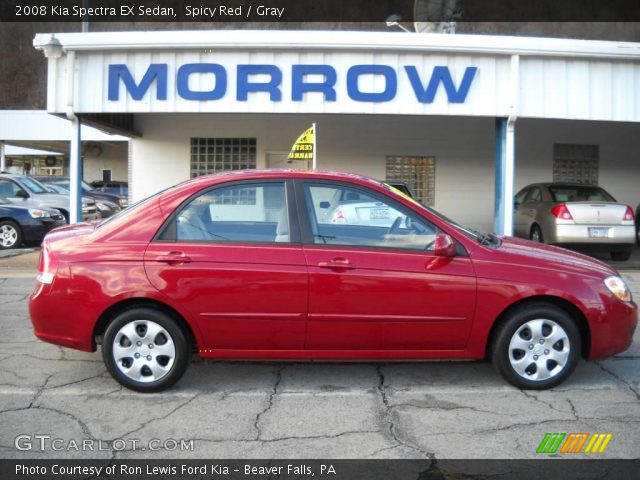 2008 Kia Spectra EX Sedan in Spicy Red