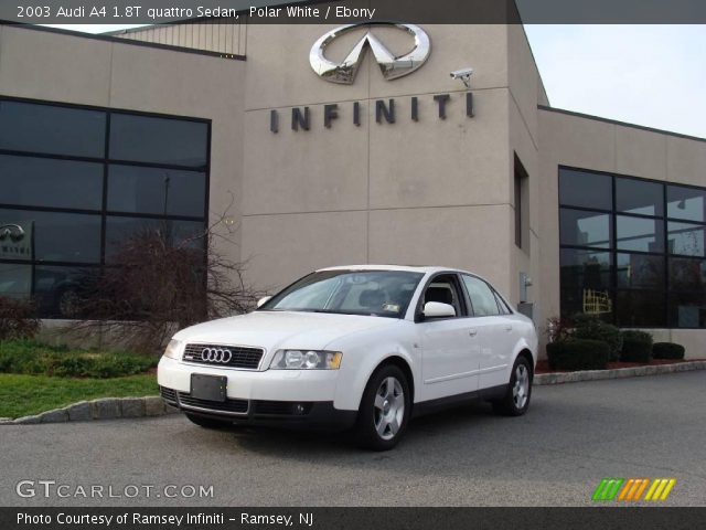 2003 Audi A4 1.8T quattro Sedan in Polar White