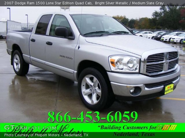 2007 Dodge Ram 1500 Lone Star Edition Quad Cab in Bright Silver Metallic