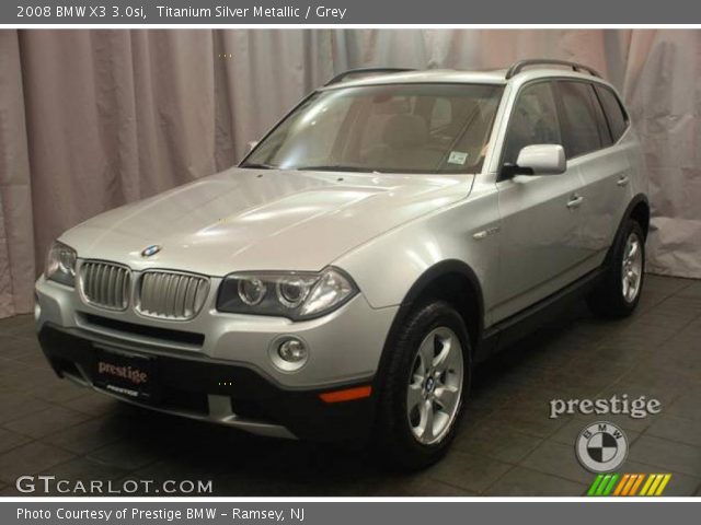 2008 BMW X3 3.0si in Titanium Silver Metallic