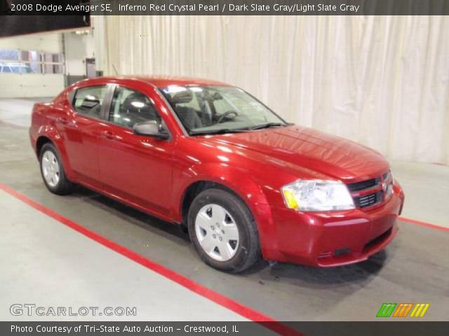 2008 Dodge Avenger SE in Inferno Red Crystal Pearl