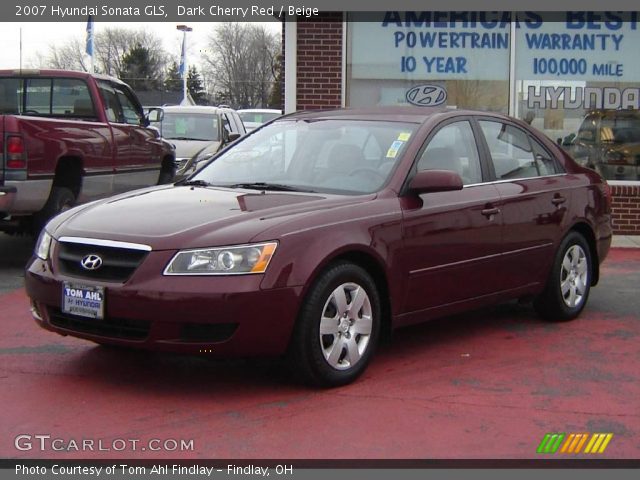 2007 Hyundai Sonata GLS in Dark Cherry Red