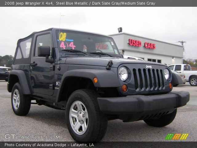 2008 Jeep Wrangler X 4x4 in Steel Blue Metallic