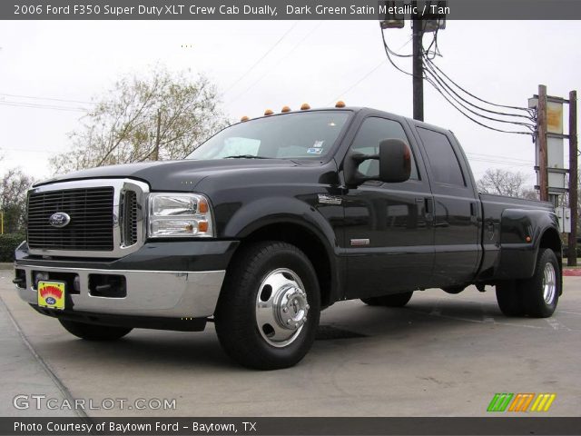 2006 Ford F350 Super Duty XLT Crew Cab Dually in Dark Green Satin Metallic
