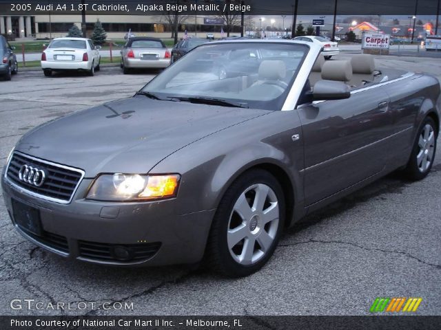 2005 Audi A4 1.8T Cabriolet in Alpaka Beige Metallic