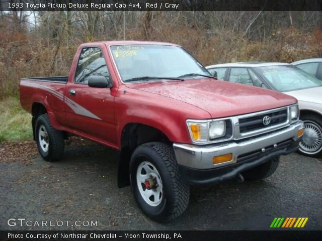 1993 Toyota Pickup Deluxe Regular Cab 4x4 in Red
