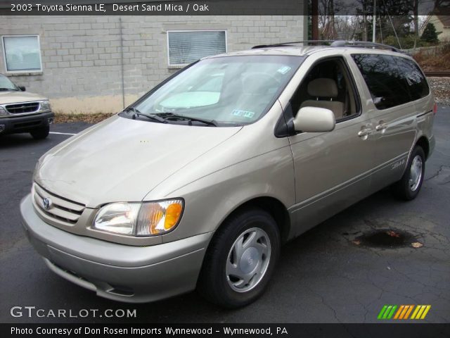 2003 Toyota Sienna LE in Desert Sand Mica