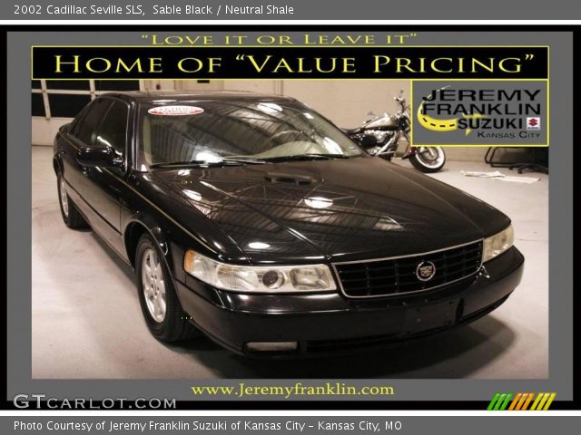 2002 Cadillac Seville SLS in Sable Black