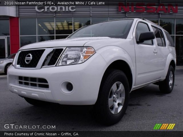 2010 Nissan Pathfinder S FE+ in Avalanche White