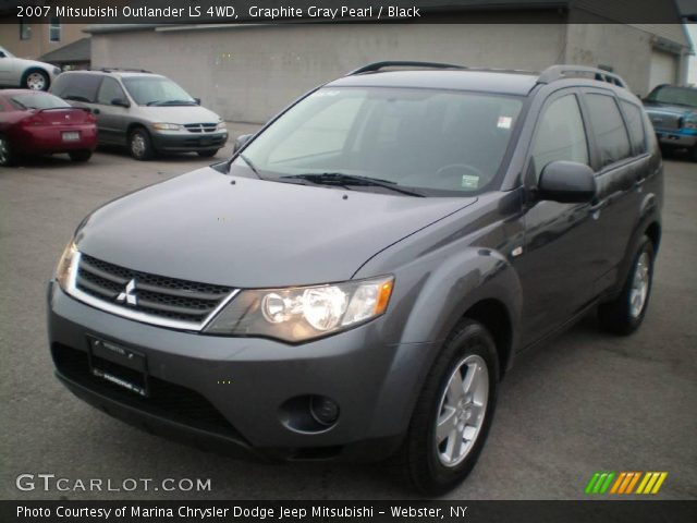 2007 Mitsubishi Outlander LS 4WD in Graphite Gray Pearl