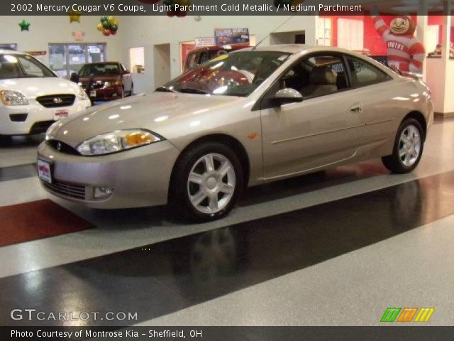 2002 Mercury Cougar V6 Coupe in Light Parchment Gold Metallic