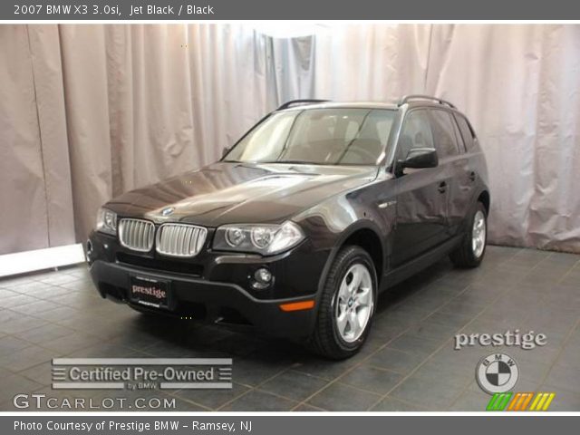 2007 BMW X3 3.0si in Jet Black