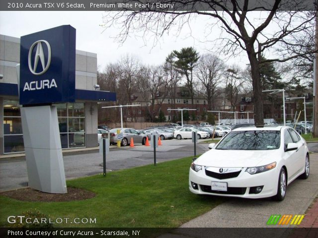 2010 Acura TSX V6 Sedan in Premium White Pearl