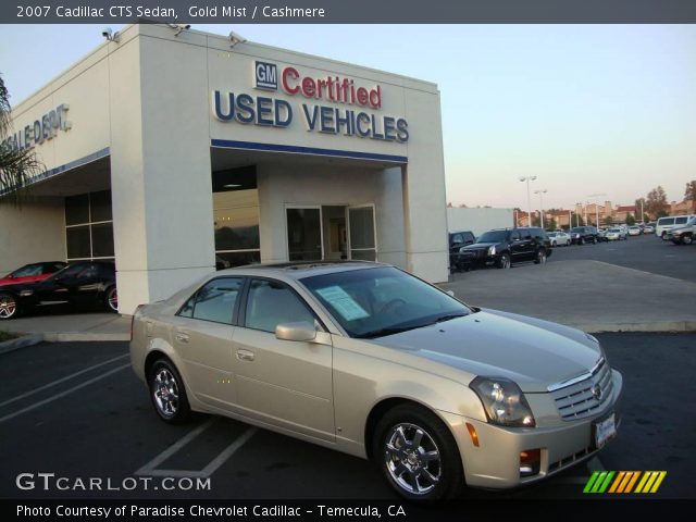 2007 Cadillac CTS Sedan in Gold Mist