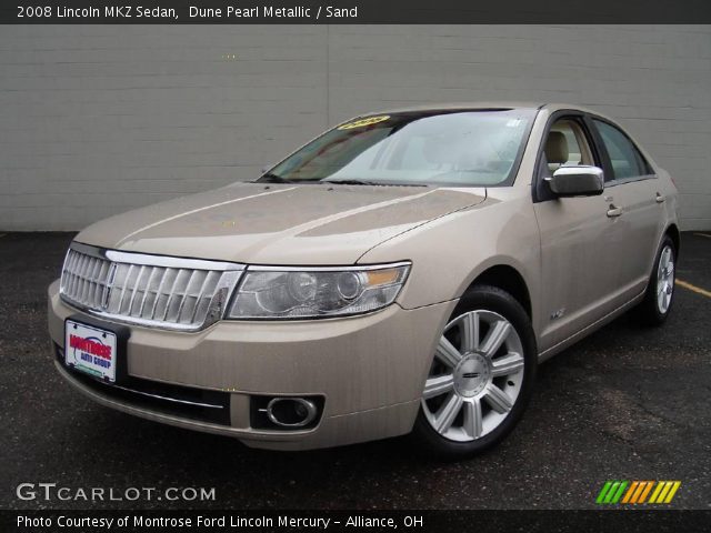 2008 Lincoln MKZ Sedan in Dune Pearl Metallic
