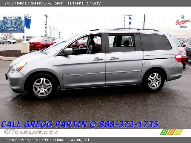 2007 Honda Odyssey EX-L in Silver Pearl Metallic