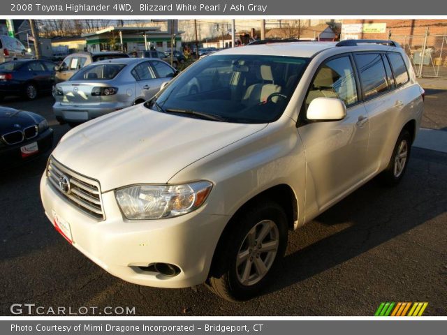 2008 Toyota Highlander 4WD in Blizzard White Pearl