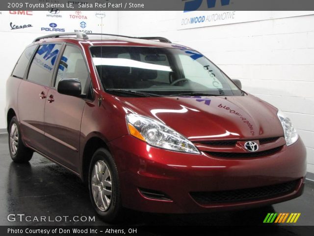 2009 Toyota Sienna LE in Salsa Red Pearl