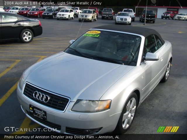 2004 Audi A4 1.8T Cabriolet in Light Silver Metallic