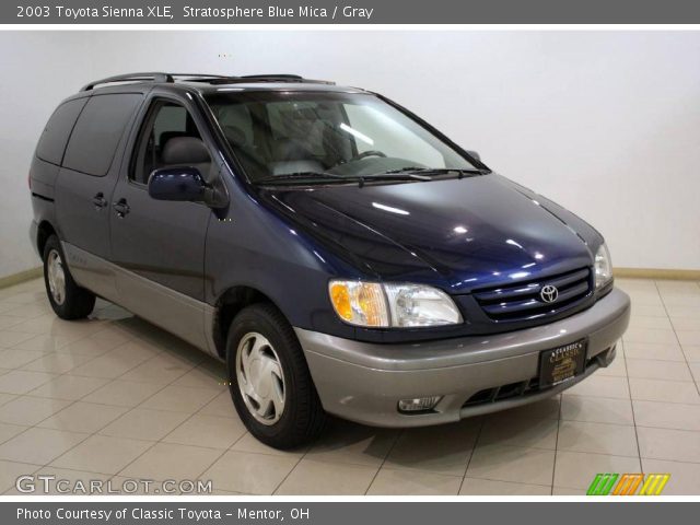 2003 Toyota Sienna XLE in Stratosphere Blue Mica