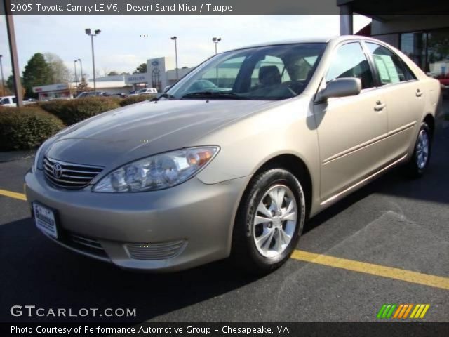 2005 Toyota Camry LE V6 in Desert Sand Mica