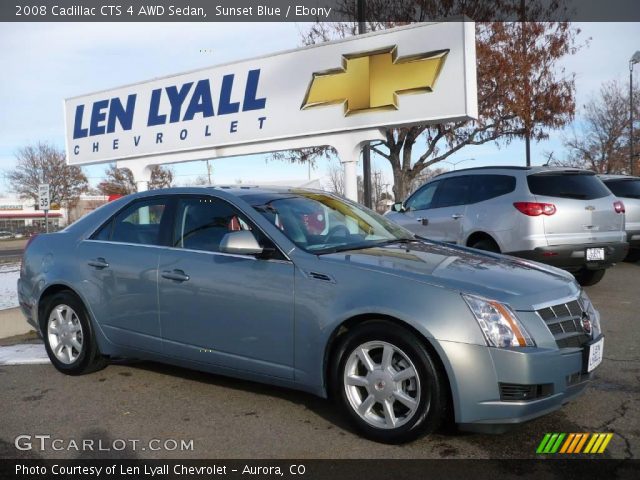 2008 Cadillac CTS 4 AWD Sedan in Sunset Blue