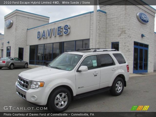 2010 Ford Escape Hybrid Limited 4WD in White Suede