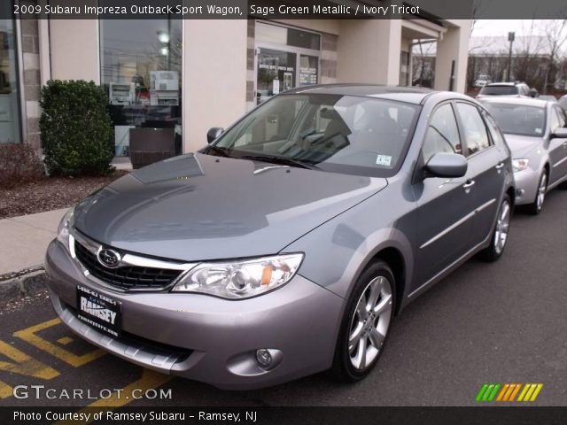 2009 Subaru Impreza Outback Sport Wagon in Sage Green Metallic