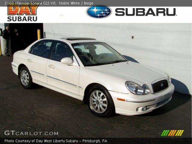 2003 Hyundai Sonata GLS V6 in Noble White