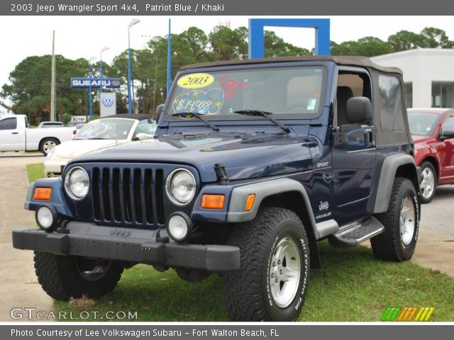 2003 Jeep Wrangler Sport 4x4 in Patriot Blue