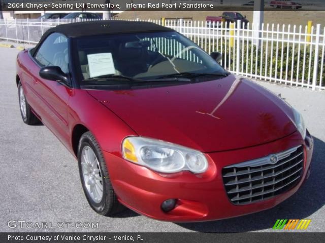 2004 Chrysler Sebring LXi Convertible in Inferno Red Pearl