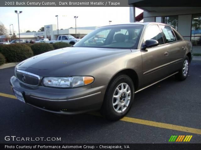 2003 Buick Century Custom in Dark Bronzemist Metallic
