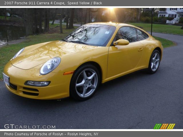 2007 Porsche 911 Carrera 4 Coupe in Speed Yellow