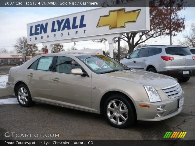 2007 Cadillac STS 4 V6 AWD in Gold Mist