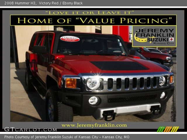 2008 Hummer H3  in Victory Red