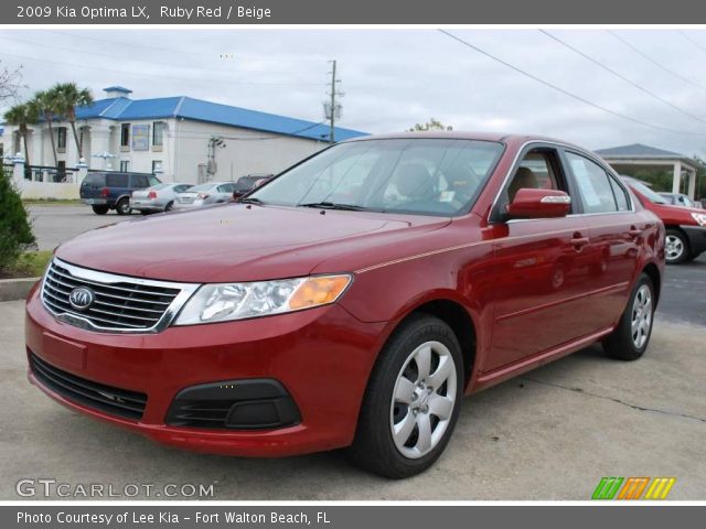 2009 Kia Optima LX in Ruby Red