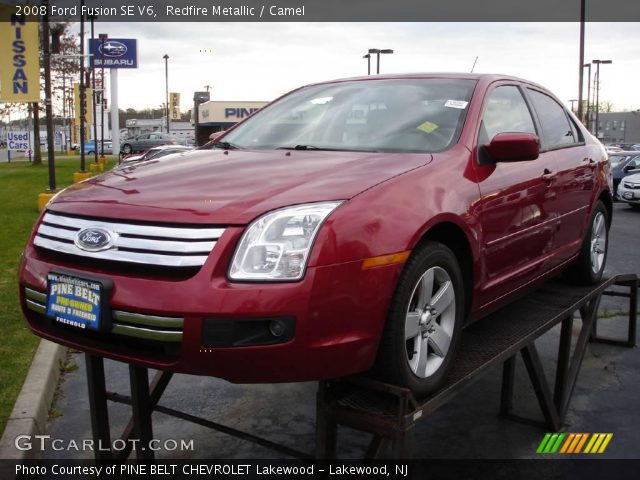 2008 Ford Fusion SE V6 in Redfire Metallic
