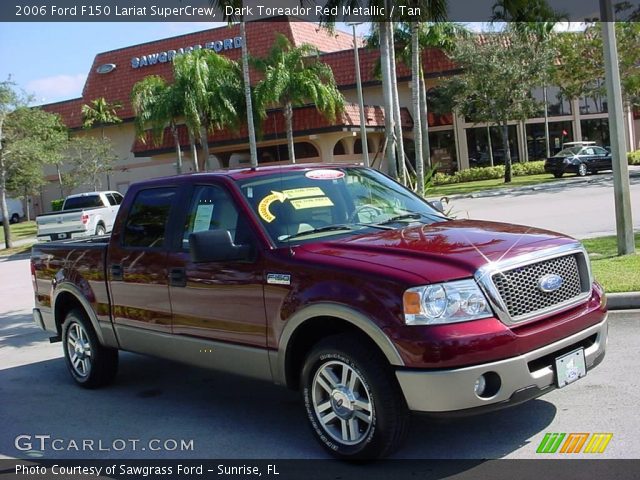 2006 Ford F150 Lariat SuperCrew in Dark Toreador Red Metallic