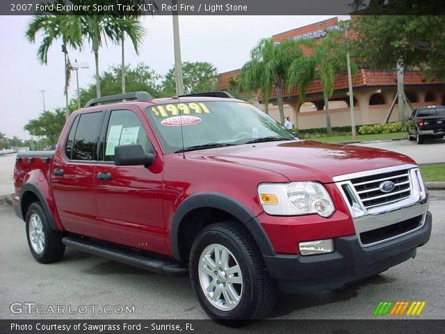 2007 Ford Explorer Sport Trac XLT in Red Fire