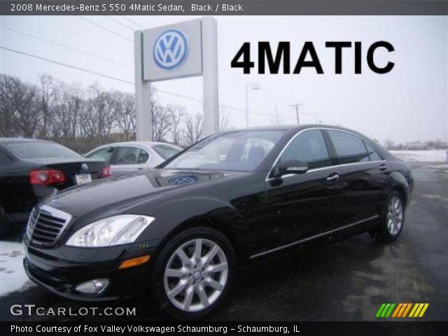 2008 Mercedes-Benz S 550 4Matic Sedan in Black